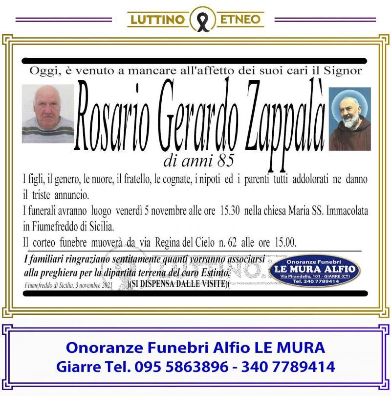 Rosario Gerardo  Zappalà 